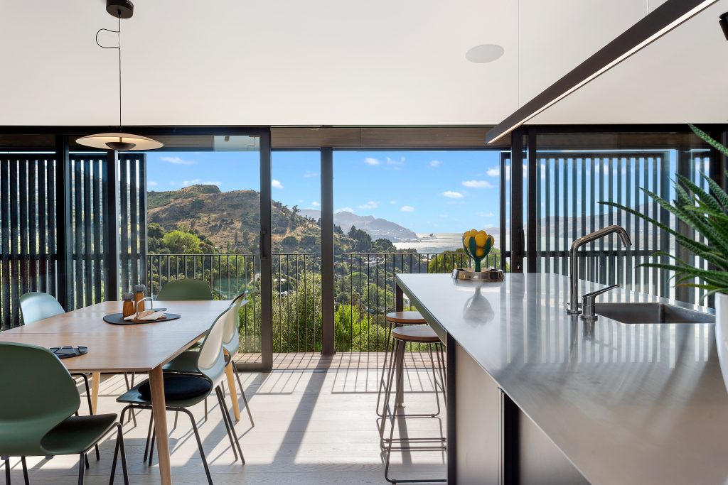 Fleetwood Construction, Registered Master Builders, Christchurch, Governors Bay, House of the Year, New Build, Sheppard and Rout Architects, Architectural Build, Lyttelton Harbour Views, Designer kitchen