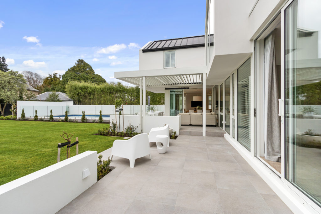 Fleetwood Construction, Registered Master Builders, Christchurch, Merivale, House of the Year, New Build, O'Neill Architects, Architectural Build, Lume Design, Outdoor living,